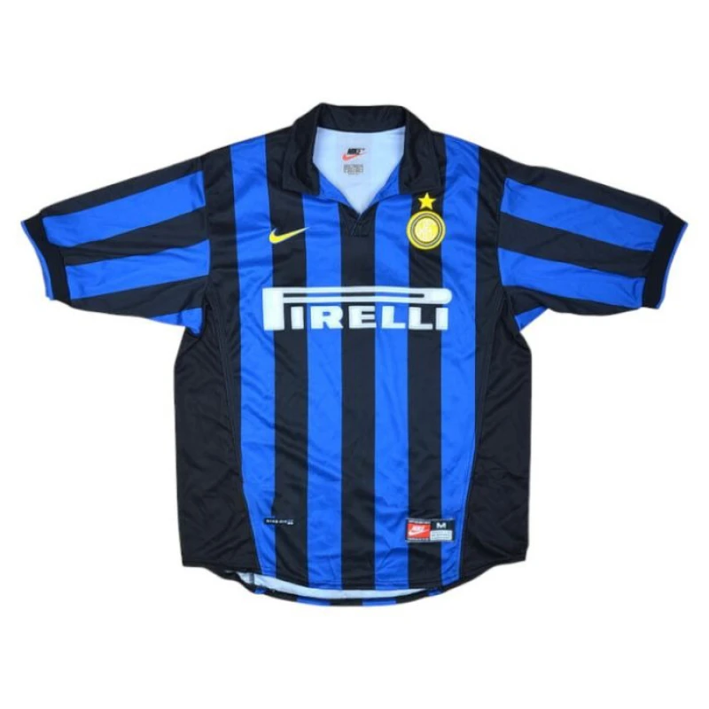Inter Milan 1998/99 Retro Home Jersey - Blue/Black