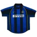 Inter Milan 2000/01 Maillot domicile rétro - Bleu/Noir