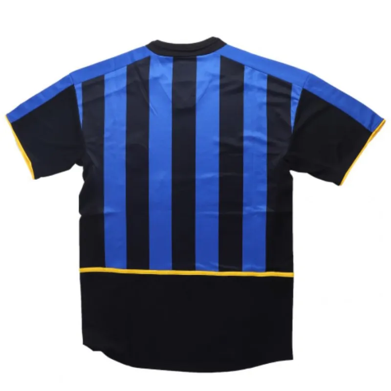 Inter Mailand 2002/03 Retro-Heimtrikot - Blau/Schwarz