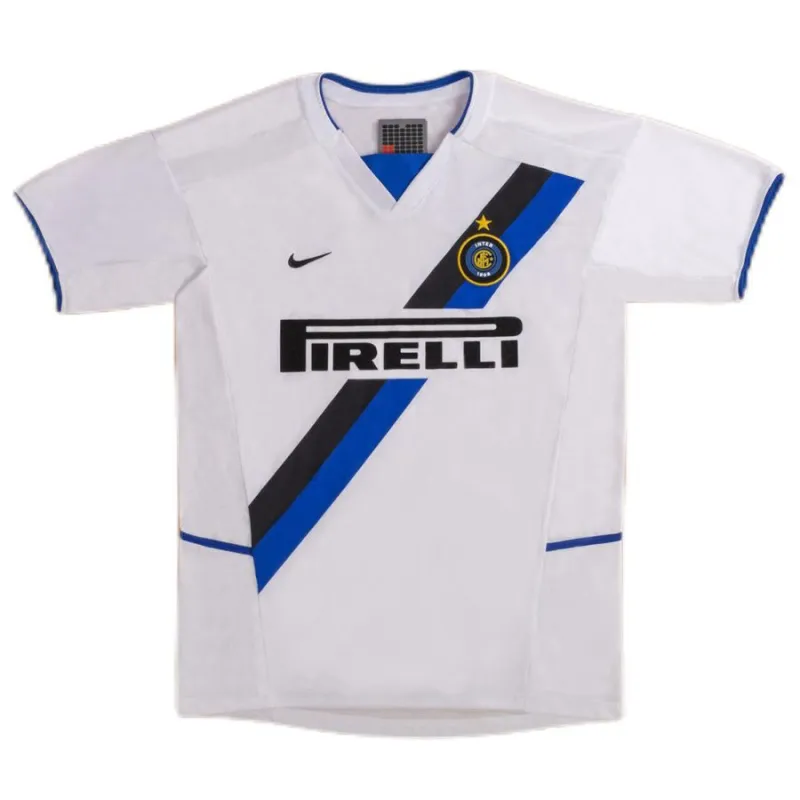 Inter Milan 2002/03 Maillot extérieur rétro - Blanc