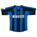 Inter Mailand ADRIANO 2004/05 Retro-Heimtrikot - Blau/Schwarz