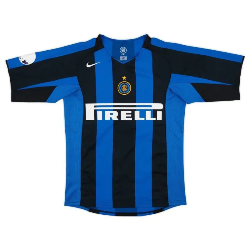 Inter Mailand ADRIANO 2004/05 Retro-Heimtrikot - Blau/Schwarz