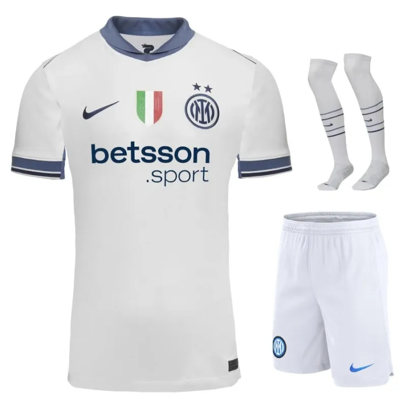 Inter Mailand 2024/25 Kinder Auswärts - Jersey - Set - Weiß