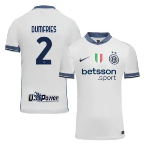 Denzel Dumfries' Inter Milan 2024/25 Away Jersey - White