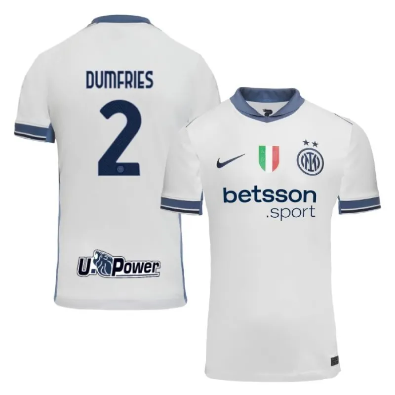 Denzel Dumfries Inter Mailand 2024/25 Auswärts - Jersey - Weiß