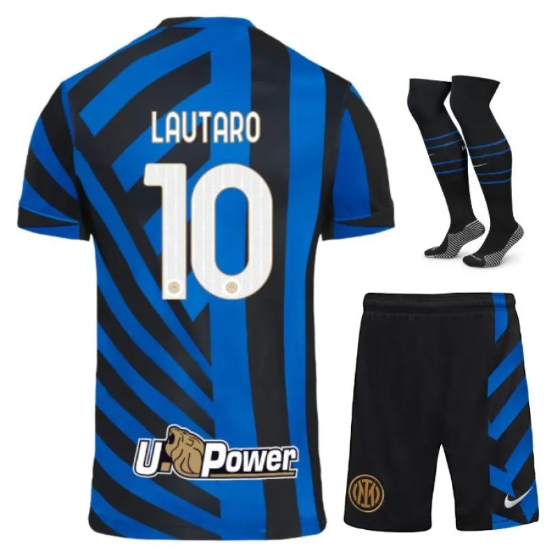 Lautaros Inter Mailand 2024/25 Heim - Kinder - Kit - Blau