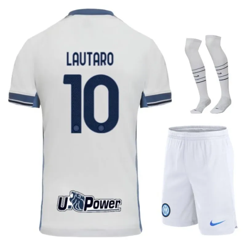 Lautaros Inter Mailand 2024/25 Auswärts - Kinder - Kit - Weiß