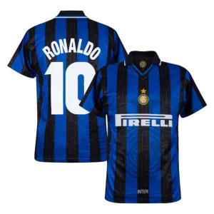 Ronaldo Internazionale Milano 1997/98 Retro Home Jersey A - Blue