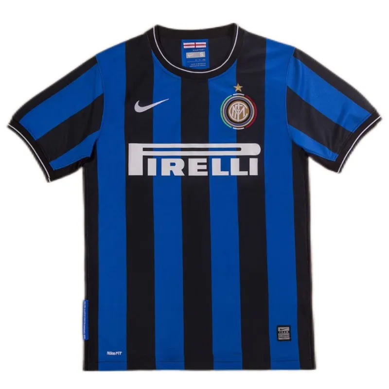 Inter Mailand 2009/10 Retro-Heimtrikot - Blau/Schwarz
