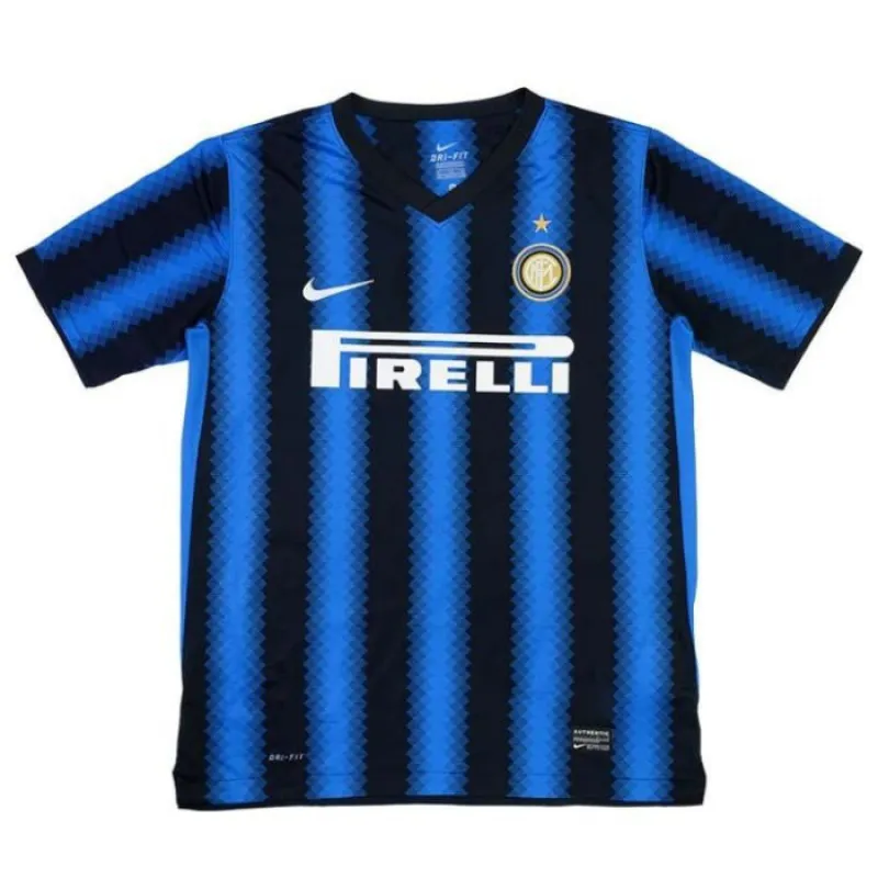 Inter Mailand 2010/11 Retro-Heimtrikot - Blau/Schwarz