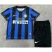 Inter Milan 2010/11 retro children's home jersey - blue