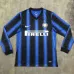 Maglia da campo retro a maniche lunghe dell'Inter Milan 2010/11 - blu