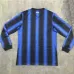 Maglia da campo retro a maniche lunghe dell'Inter Milan 2010/11 - blu