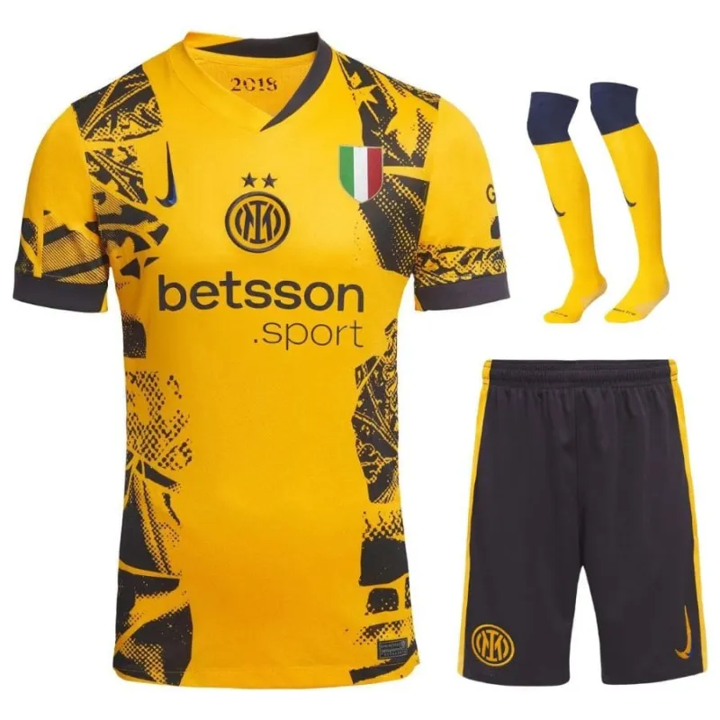 Inter Milan 2024/25 Kinder Dritttrikot - gelb