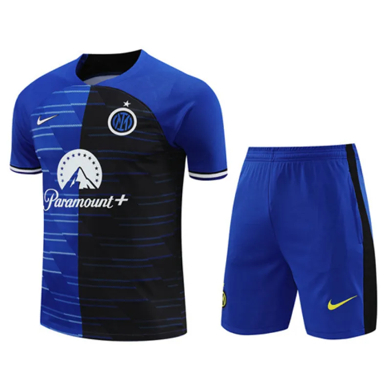 Inter Milan 2024/25 Trainingsset A - Shorts und Weste - blau