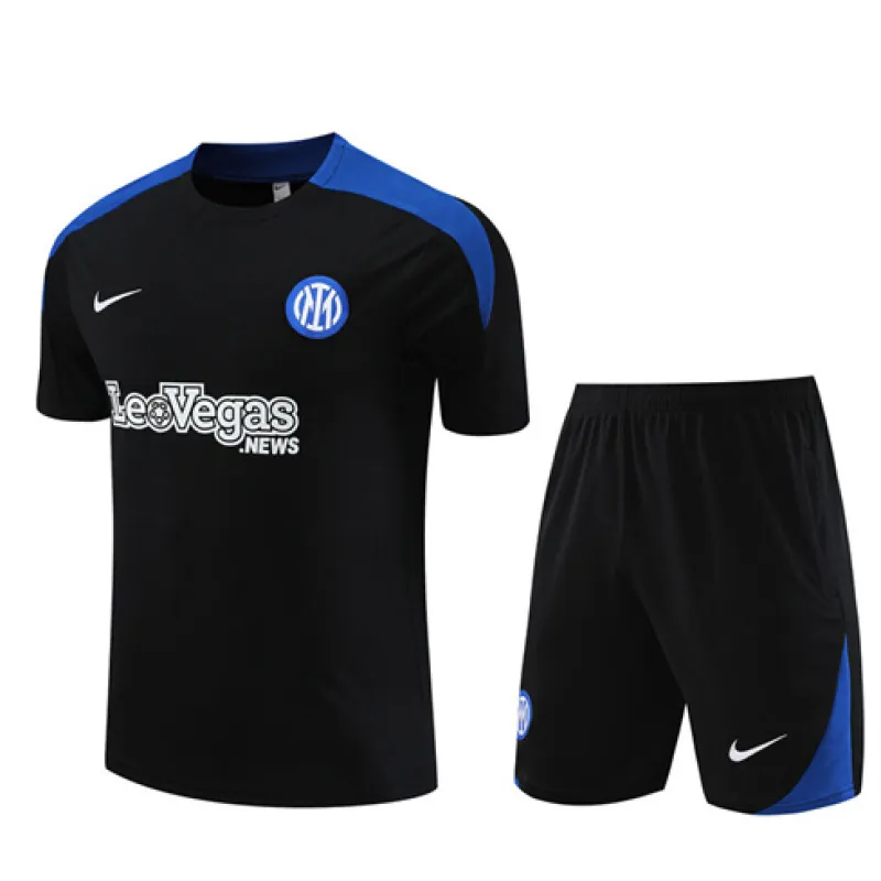 Inter Milan 2024/25 Trainingsjersey für Kinder + Hose - schwarz