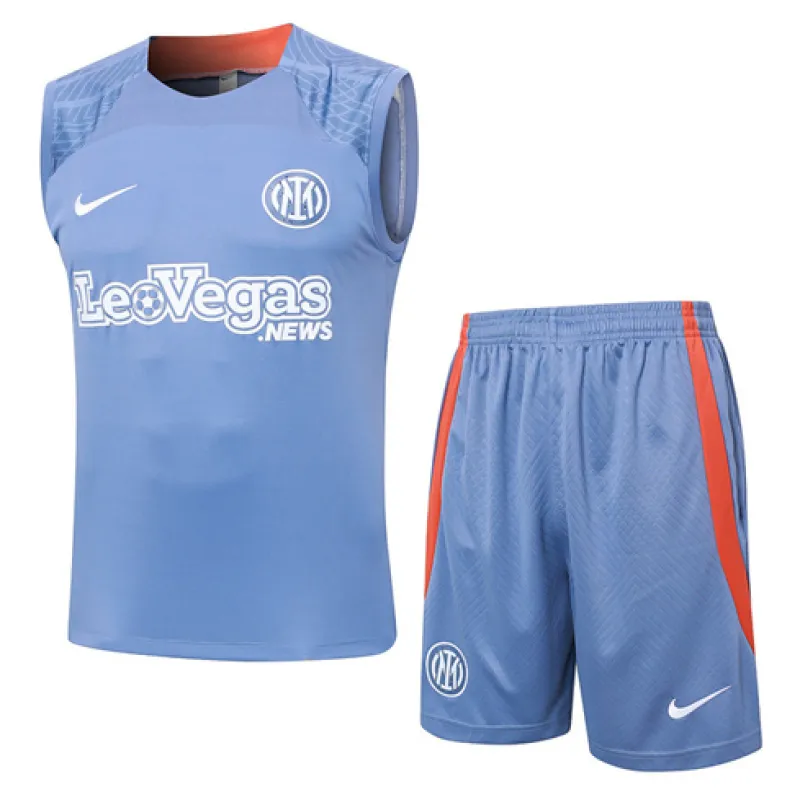 Inter Milan 2024/25 Ensemble d’Entraînement Sans Manches Gris