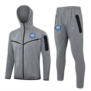 Inter Milan 2024/25 Hooded Sports Jacket - Grey