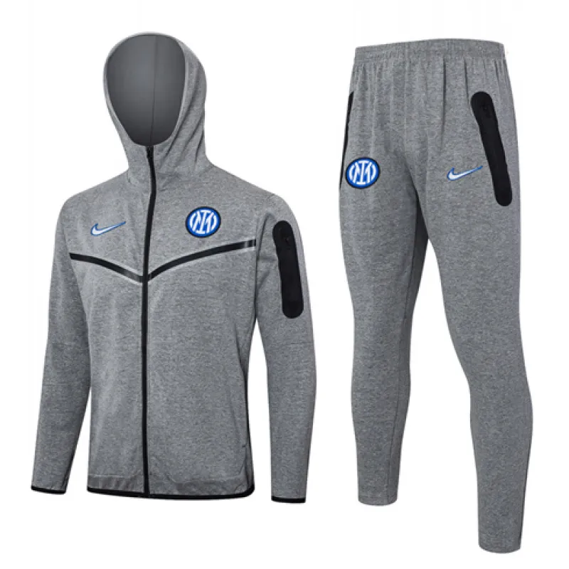 Inter Milan 2024/25 Kapuzen Sportjacke - Grau