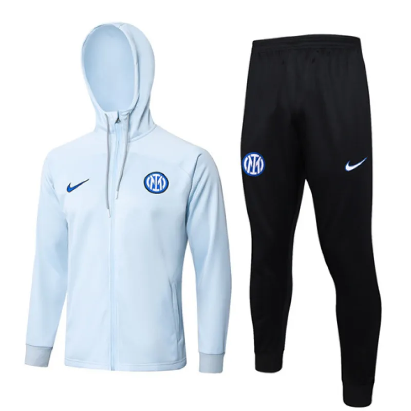 Veste de sport à capuche de l'Inter Milan 2024/25 - Gris clair