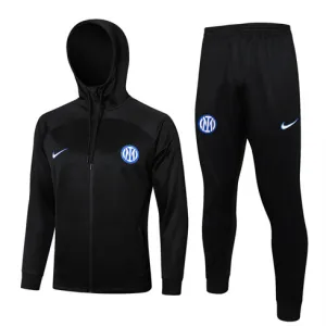 Inter Milan 2024/25 Hooded Sports Jacket - Black