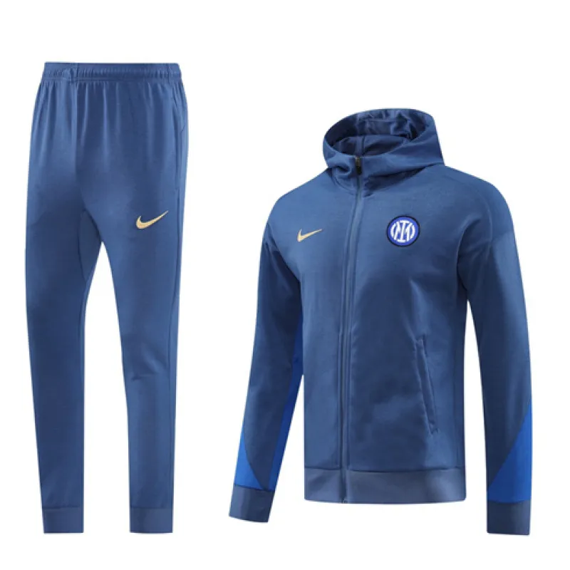 Chaqueta de deporte con capucha del Inter Milan 2024/25 - Azul claro