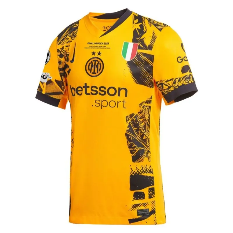 Inter Milan 2025 UEFA Champions League Final Third Kit - Player Version - Yellow