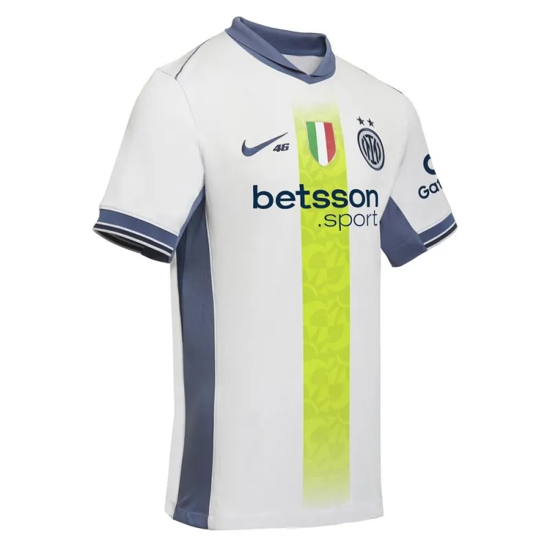 Inter Mailand 2024/25 Auswärtsspezial VR46 Kinder Trikotsatz - Weiß