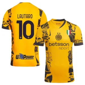Lautaro, Inter Milan 2024/25 Third Jersey - Yellow