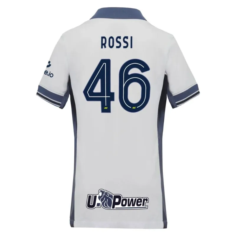 Valentino Rossi, Maillot Extérieur Spécial VR46 pour Enfants Inter Milan 2024/25 - Blanc