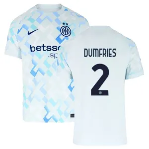 Maglia in trasferta di Dumfries dell'Inter Milan 2025/26 - Bianco