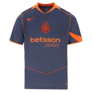 Inter Milano 2025/26 Maglia Third Bambini - Blu/Arancione