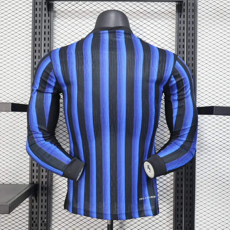 Inter Milan 2025/26 Special Edition Long-Sleeve Player Jersey - Black/Blue