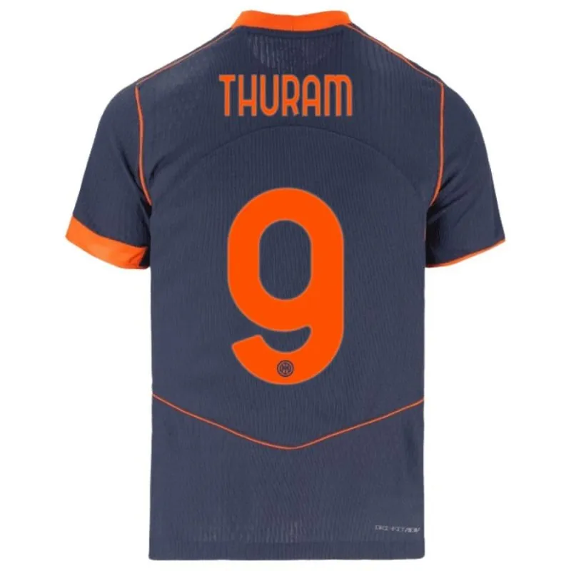 Inter Milan THURAM 2025/26 Maillot Third Enfant avec Short - Bleu