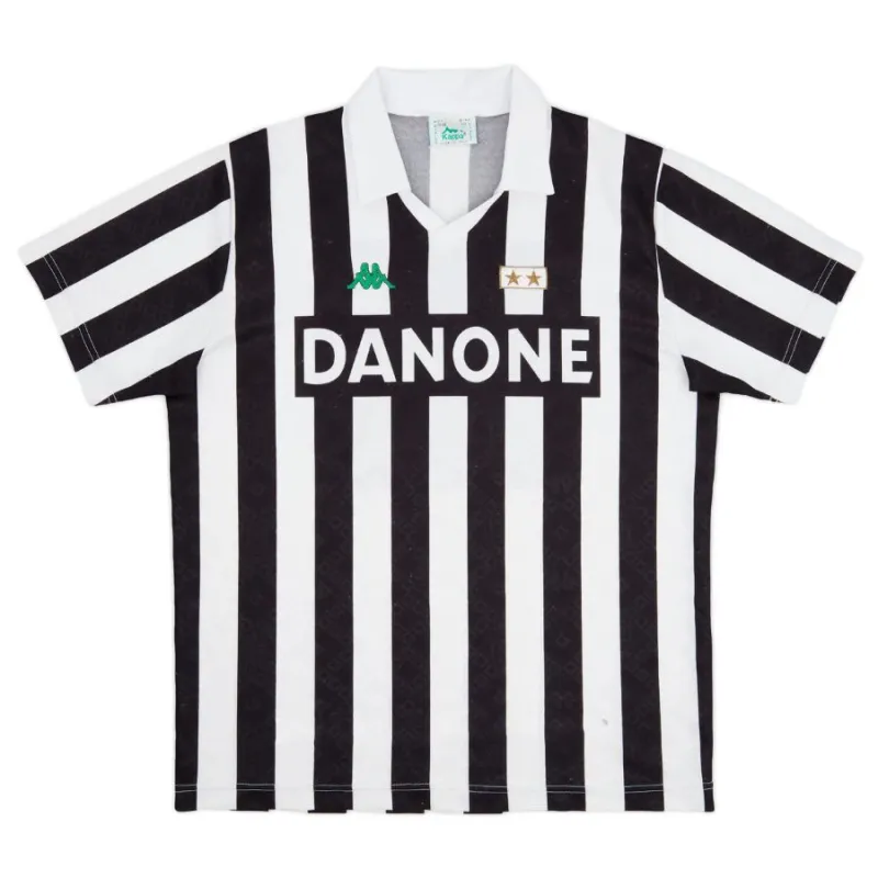 Juventus 1992-94 Maillot domicile rétro - Blanc/Noir