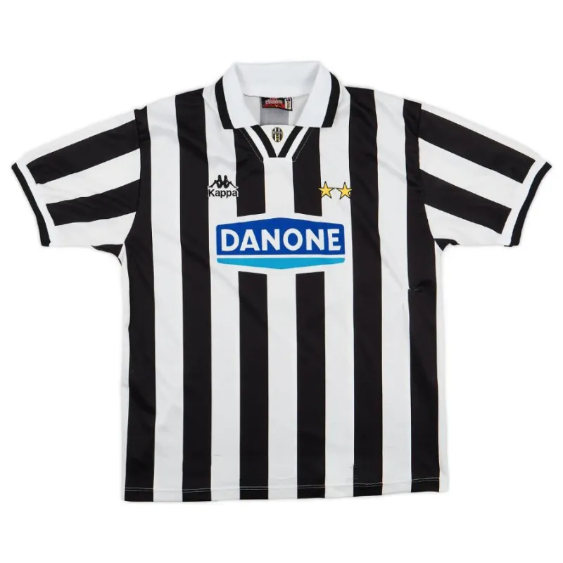 Juventus 1994/95 Retro-Heimtrikot - Weiß/Schwarz