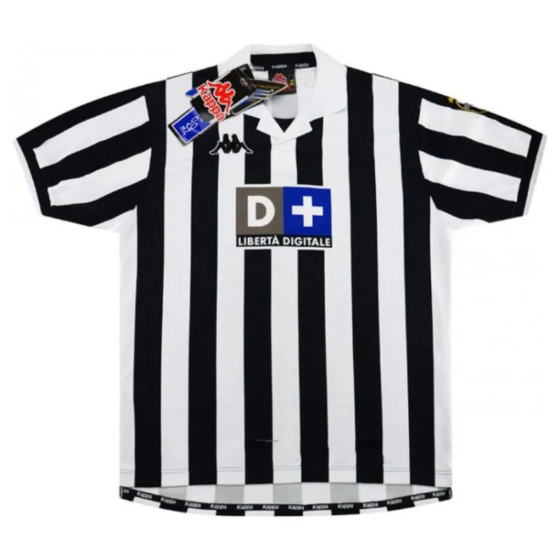 Juventus DEL PIERO 1998/99 Retro Home Jersey - White/Black
