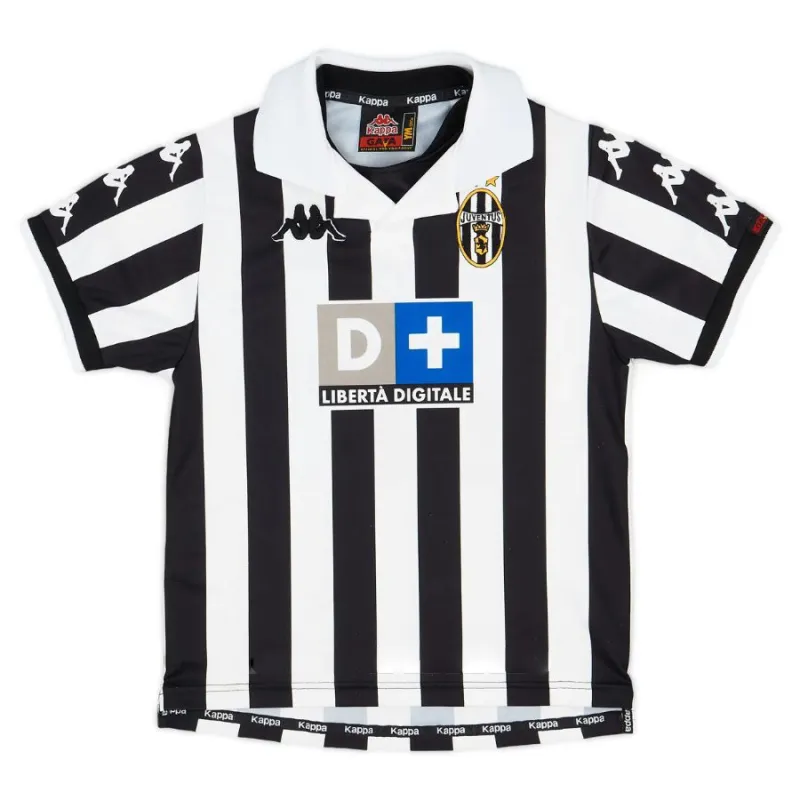 Juventus 1999/2000 Retro-Heimtrikot - Weiß/Schwarz