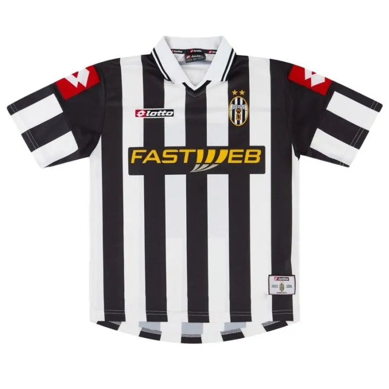 Juventus 2001/02 Retro Home Jersey - White/Black