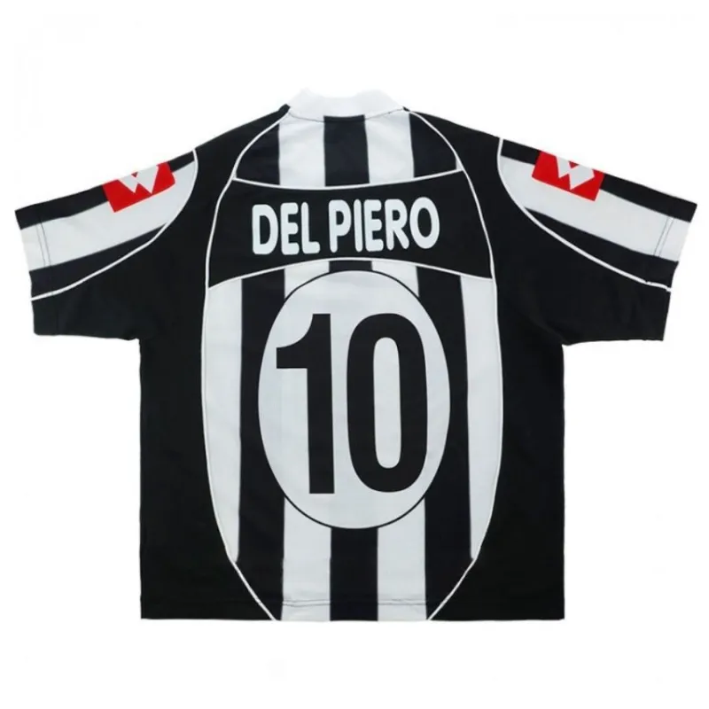 Juventus DEL PIERO 2002/03 Retro-Heimtrikot - Weiß/Schwarz