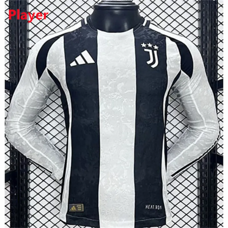 Juventus 2024/25 Home Long Sleeve Player Soccer Jersey