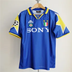 Juventus 1995/96 UEFA Champions League Away Retro Jersey - Blue