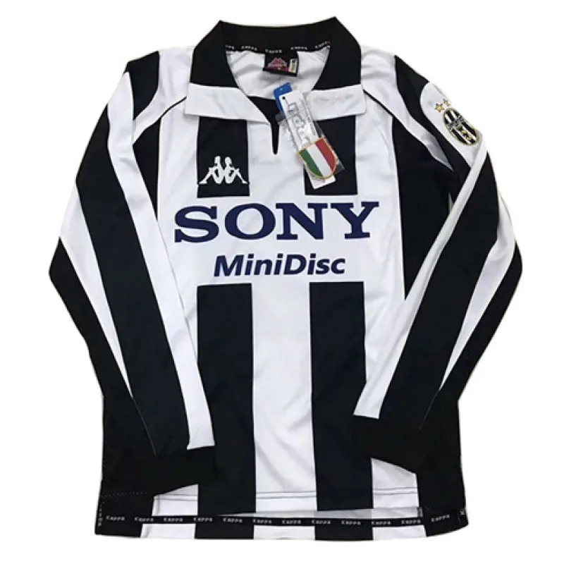 Juventus 1997/98 Home Retro Long - Sleeve Jersey - White