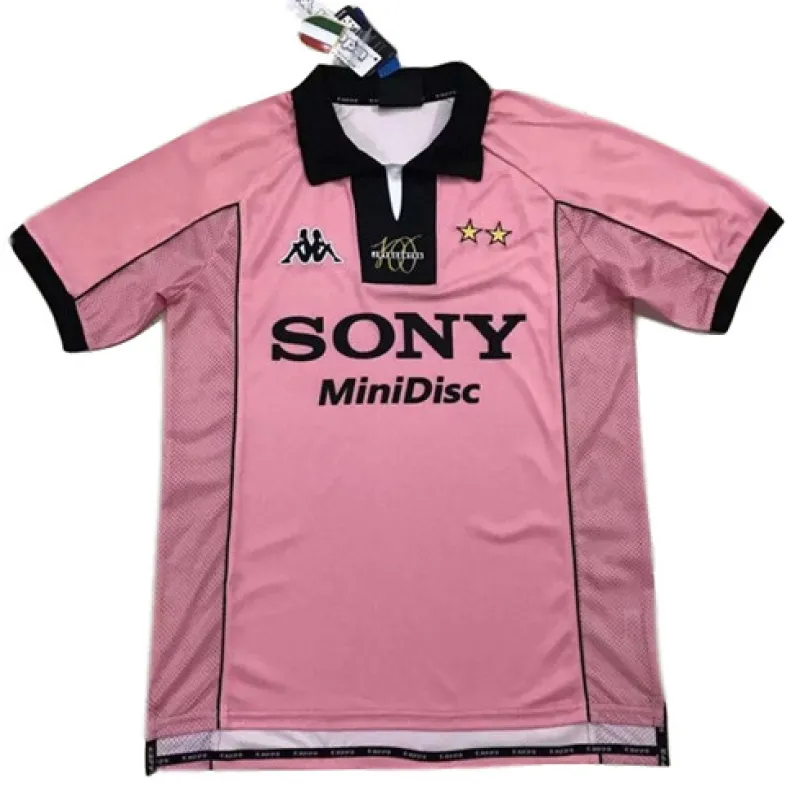 Maillot retro de domicile de Juventus 1998 - Rose