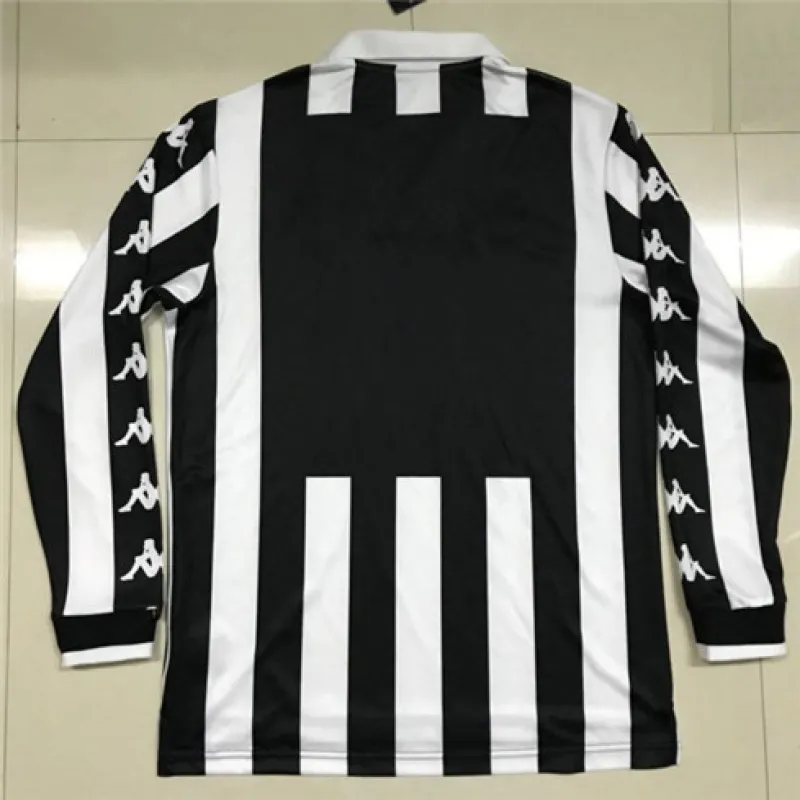 Maillot retro de domicile à manches longues de Juventus 1999/00 - Blanc
