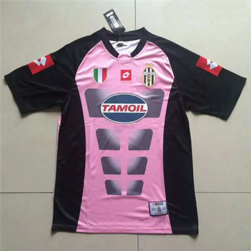 Juventus 2002/03 Retro UEFA Champions League Final Goalkeeper Jersey - Pink