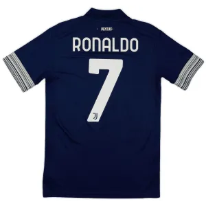 Maglia retro da campo n.7 di Juventus di Cristiano Ronaldo 2020/21 - Azzurra
