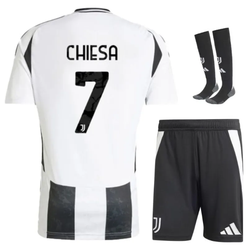 Ensemble maillot domicile Juventus 2024/25 enfant Chiesa