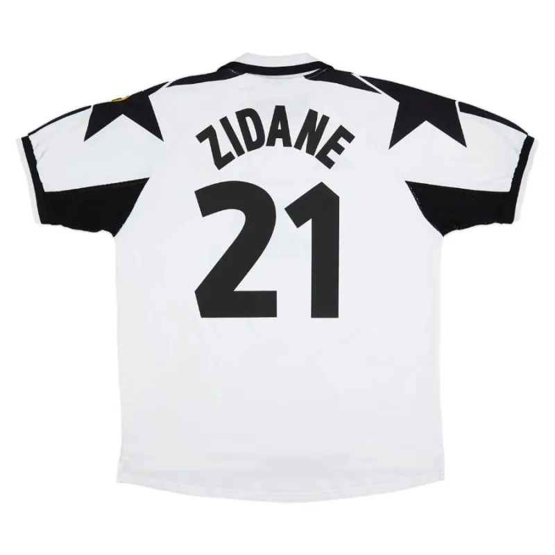 Zinedine Zidane Juventus 1998/99 Retro Away Jersey - White