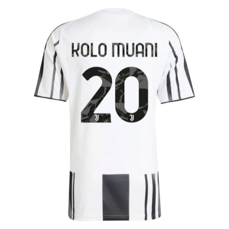 Juventus KOLO MUANI 2025/26 Kinder Heimtrikot Set weiß